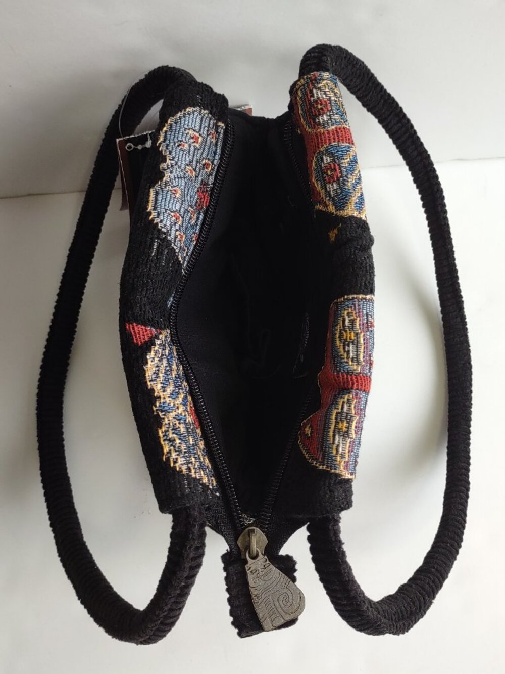 NEW Laurel Burch Fantastic Feline Tapestry Shoulder Bag Boho Whimsy Artsy Cats - Picture 5 of 9